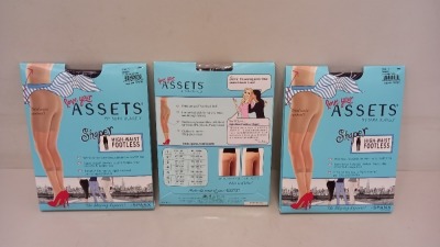 24 X BRAND NEW SPANX HIGH WAISTED FOOTLESS SHAPER IN BLACK SIZE 1 RRP $16.00 (TOTAL RRP $384.00)