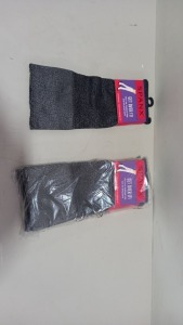 36 X BRAND NEW SPANX CHIC LOOK SCALLOPED EDGE OVER THE KNEE SOCKS IN GREY SIZE REGULAR RRP $24.00 (TOTAL RRP $864.00)