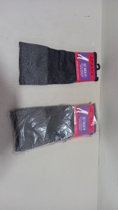 40 X BRAND NEW SPANX CHIC LOOK SCALLOPED EDGE OVER THE KNEE SOCKS IN GREY SIZE REGULAR RRP $24.00 (TOTAL RRP $960.00)
