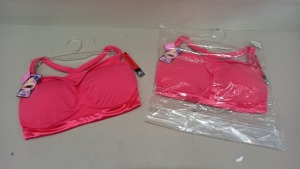 15 X BRAND NEW SPANX ALL AROUND BEAMDEAU BRA IN CORAL ROSE SIZE LARGE