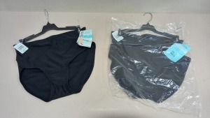 25 X BRAND NEW SPANX BLACK TUMMY TAMING SWIMMING BRIEFS SIZE XL RRP $29.99 TOTOAL RRP-$749.00