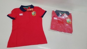 23 X BRAND NEW LADIES HOME NATIONS RED POLO SHIRTS SIZE 8