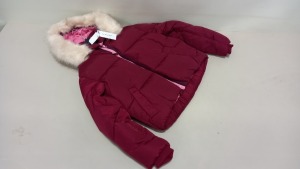 4 X BRAND NEW TOPSHOP FAUX FUR HOODED PUFFER COATS SIZE 6 RRP £69.00 (TOTAL RRP £276.00)