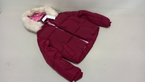 4 X BRAND NEW TOPSHOP FAUX FUR HOODED PUFFER COATS SIZE 6 RRP £69.00 (TOTAL RRP £276.00)