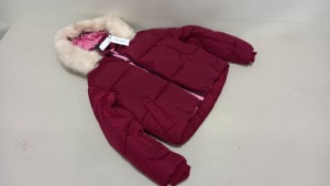 4 X BRAND NEW TOPSHOP FAUX FUR HOODED PUFFER COATS SIZE 6 RRP £69.00 (TOTAL RRP £276.00)