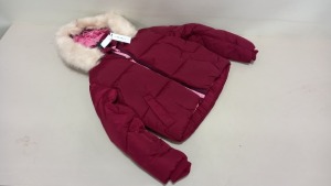 4 X BRAND NEW TOPSHOP FAUX FUR HOODED PUFFER COATS SIZE 8 RRP £69.00 (TOTAL RRP £276.00)
