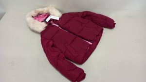 4 X BRAND NEW TOPSHOP FAUX FUR HOODED PUFFER COATS SIZE 10 RRP £69.00 (TOTAL RRP £276.00)