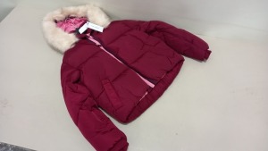 4 X BRAND NEW TOPSHOP FAUX FUR HOODED PUFFER COATS SIZE 10 RRP £69.00 (TOTAL RRP £276.00)