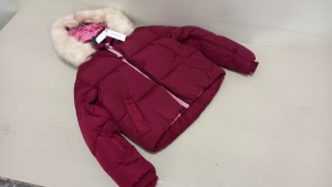 4 X BRAND NEW TOPSHOP FAUX FUR HOODED PUFFER COATS SIZE 10 RRP £69.00 (TOTAL RRP £276.00)