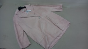 4 X BRAND NEW TOPSHOP PINK FUR BUTTONED COATS / JACKETS SIZE 12 RRP £65.00 (TOTAL RRP £260.00)