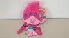 60 X BRAND NEW TROLLS POPPY HEAD PLUSH BACKPACKS IN 5 BOXES