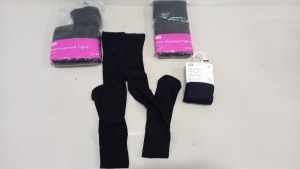 170 PIECE MIXED KIDS CLOTHING LOT CONTAINING SUPER SOFT COTTON RICH TIGHTS, OPAQUE TIGHTS, COTTON RICH SOCKS ETC