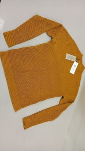 12 X BRAND NEW SELECTED HOMME MELVIN CHAI TEA KNITTED JUMPERS SIZE MEDIUM RRP £45.00 (TOTAL RRP £540.00)