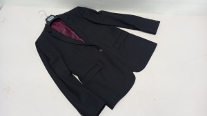 20 X BRAND NEW TOPMAN BLACK BLAZERS IN VARIOUS SIZES (PLEASE NOTE SOME BLAZERS HAVE MINOR DIRT MARKS THAT CAN BE REMOVED)