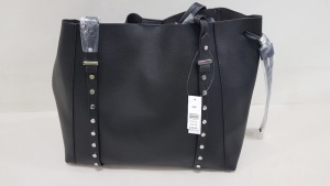 12 X BRAND NEW TOPSHOP LEATHER STYLED HANDBAGS IN BLACK