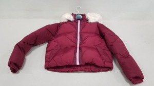 4 X BRAND NEW TOPSHOP FAUX FUR HOODED PUFFER COATS SIZE 8 RRP £69.00 (TOTAL RRP £276.00)