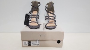 20 X BRAND NEW DOROTHY PERKINS VMNICE SILVER DP SANDALS UK SIZE 3 RRP £55.00 (TOTAL RRP £1100.00)