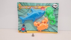 126 X BRAND NEW BOXED SAND MOULD SET (SHARK, CRAB AND SEAHORSE) - IN 9 BOXES