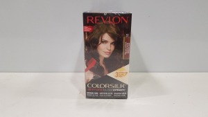 48 X BRAND NEW BOXED REVLON COLORSILK ALL IN ONE BUTTER CREAM HAIR DFY (MEDIUM GOUDBRUM) - IN 4 BOXES