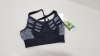 12 X BRAND NEW USA PRO BRA GYM TOPS IN BLACK AND GREY SIZE 10