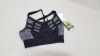 14 X BRAND NEW USA PRO BRA GYM TOPS IN BLACK AND GREY IN VARIOUS SIZES