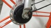 2 X ORANGE & SILVER CITY CAMPING BICYCLES - ROBUST ALUMINIUM 19 X 48 FRAME, SOLID PUNCTURE PROOF 24 TYRES, DYNAMO BUILT INTO FRONT WHEEL HUB, INTEGRATED BRAKE CABLES, COMPLETE WITH FRONT BASKET. PHOTOS ARE AN AVERAGE REPRESENTATION OF CONDITION (NOTE: COL - 9