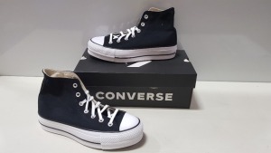 4 X BRAND NEW CONVERSE ALL STAR CLASSIC BLACK HIGH TOPS UK SIZE 6.5