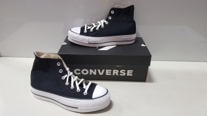 4 X BRAND NEW CONVERSE ALL STAR CLASSIC BLACK HIGH TOPS UK SIZE 6.5