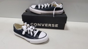 7 X BRAND NEW CONVERSE ALL STAR BLACK SHOES UK SIZE 10 YOUTH AND 11 YOUTH