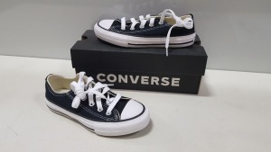 5 X BRAND NEW KIDS CONVERSE IN BLACK SIZE YOUTH 1
