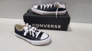 6 X BRAND NEW KIDS CONVERSE IN BLACK SIZE YOUTH 2