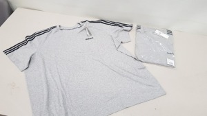 10 X BRAND NEW ADIDAS GREY T SHIRTS SIZE UK 4XL