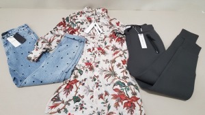 6 PIECE MIXED CLOTHING LOT CONTAINING ONEILLS JOGGER SIZE 12, SCOTCH & SODA T SHIRTS SIZE 10, SCOTCH & SODA JEANS SIZE 26-32, BARDOT DRESS SIZE 10, ALEXANDER MCQUEEN DRESS SIZE 8 AND CALVIN KLEIN TROUSERS SIZE 46