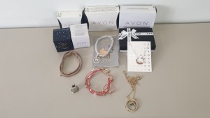 BRAND NEW MIXED LOT CONTAINING APPROX 250 pcs OF AVON JEWELLERY I.E ADANNA CONSTELLATION RING,