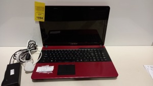 ADVENT T100 RED LAPTOP WINDOWS 10 NO BATTERY INCLUDES CHARGER