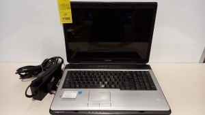 TOSHIBA L350 LAPTOP 17 SCREEN WINDOWS 10 INCLUDES CHARGER