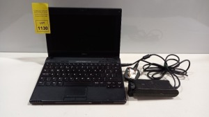 DELL LATITUDE 2120 LAPTOP NO O/S INCLUDES CHARGER (RUBBER CASE COVER LIFTING OFF HARD PLASTIC CASE)