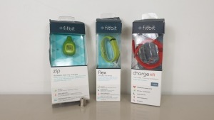 FITBIT WATCH LOT IE. - FITBIT CHARGE HR - FITBIT FLEX - FITBIT ZIP