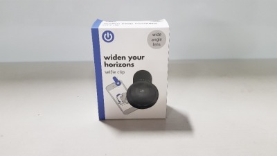 480 X BRAND NEW BOXED WIDEN YOUR HORIZONS SELFIE CLIP (WIDE ANGLE LENS) - IN 15 BOXES