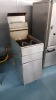 1 X INFERNUS STAINLESS STEEL DOUBLE BASKET GAS FRYER (MODEL INF-003)