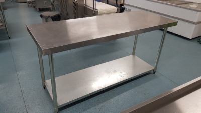 1 X STAINLESS STEEL PREP TABLE (70 X 180CM)