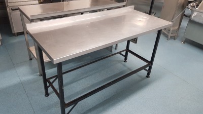 1 X STAINLESS STEEL PREP TABLE (65 X 155CM)