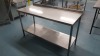 1 X STAINLESS STEEL PREP TABLE (60 X 180CM)