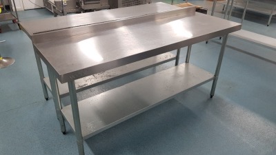 1 X STAINLESS STEEL PREP TABLE (60 X 180CM)