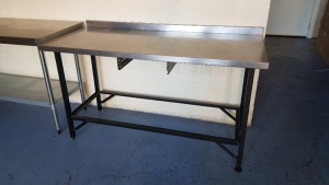 1 X STAINLESS STEEL PREP TABLE (65 X 155CM)