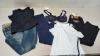 6 PIECE MIXED CLOTHING LOT CONTAINING FREYA BRA SIZE 36FF, MARY CLAIRE VEST SIZE MEDIUM, CAVALLO POLO UK SIZE 14, LEVIS JEANS 30-26, G STAR JEANS 26-32 AND DUBLIN LEGGINGS SIZE 12