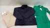 5 PIECE MIXED CLOTHING LOT CONTAINING BARBOUR COAT SIZE LARGE, OASIS DRESS SIZE 16, DAMSEL IN A DRESS SIZE 12, RAGING BULL TROUSERS SIZE 34 AND STUDIO 8 DRESS SIZE 24