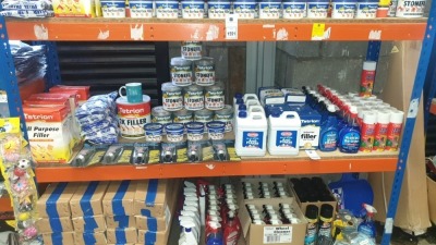 ASSORTED LOT INC CAR PLAN 2L BLUE STAR ANTI-FREEZE & COOLANT, TETRION 900ML STONEFIL, VARIOUS
