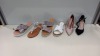 10 PIECE MIXED SHOE LOT IN VARIOUS SIZES CONTAINING CARVELA SANDALS IN VARIOUS STYLES AND CARVELA HIGH HEELS IN VARIOUS STYLES AND COLOURS ETC