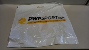 1000 X BRAND NEW PWPSPORTS.COM LARGE CARRIER BAGS IN 4 BOXES